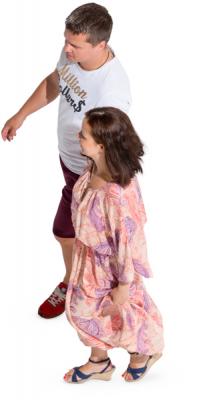 Walking Parents In Summer