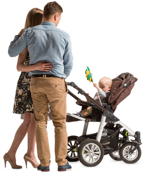 Holding parents with child image