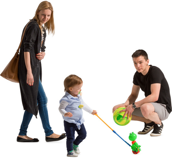 Parents with small baby image