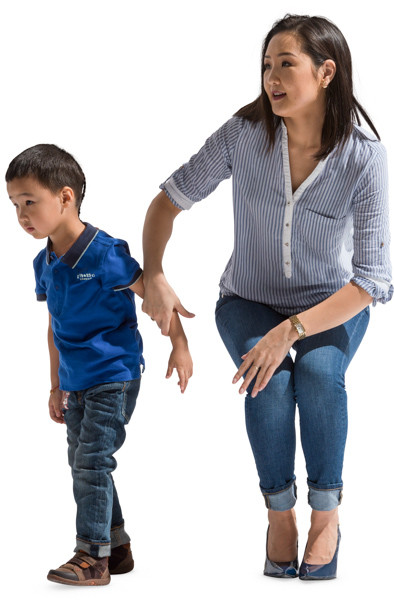 Mom and son image