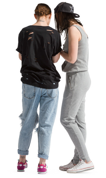 Young womans standing image
