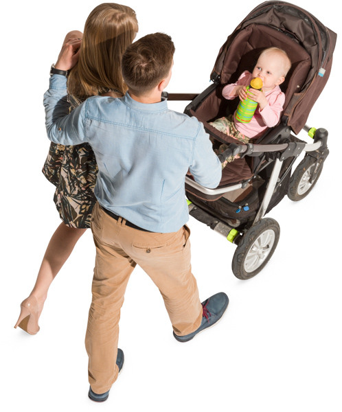 Young parents on walk image