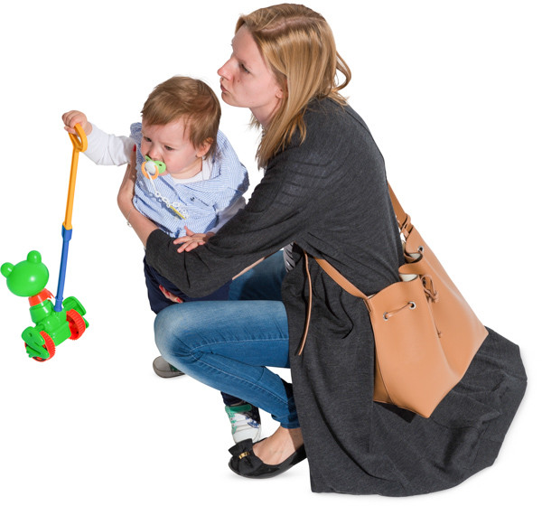 Mother with small child image