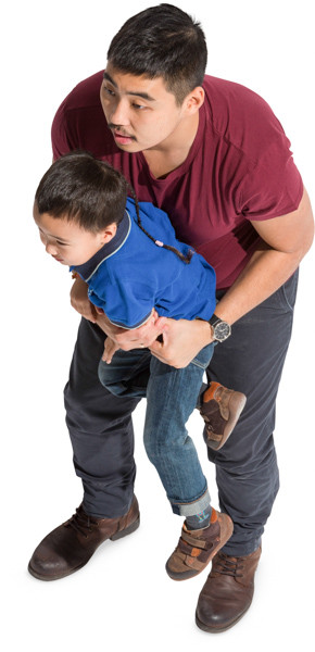 Asians father and son image