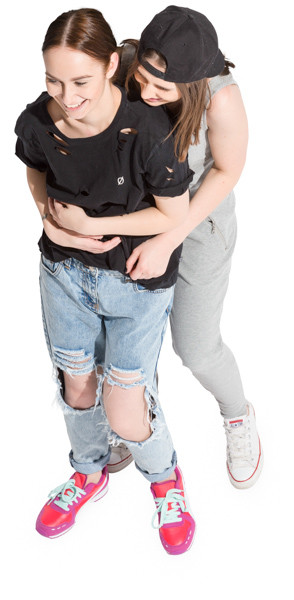 Girlfriends holding image