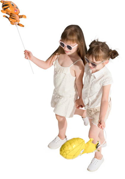 Two small girls image