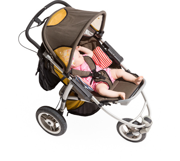Stroller with a sleeping child image