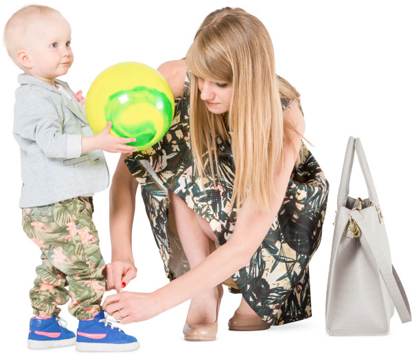 Mother with small child image