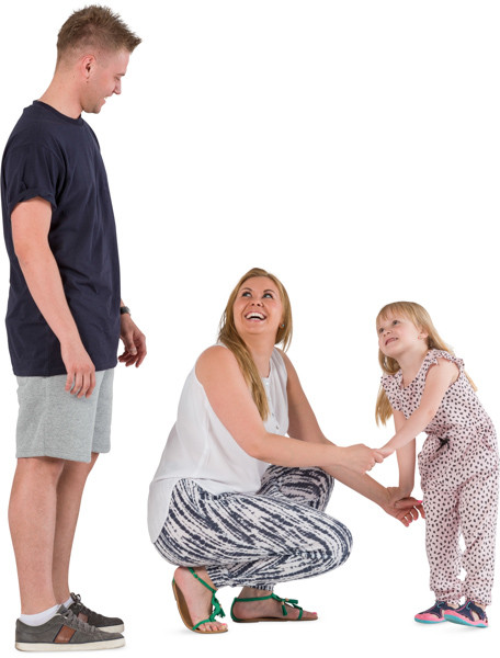 Smiling family image