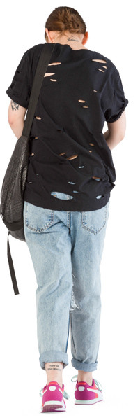 Walking girl image