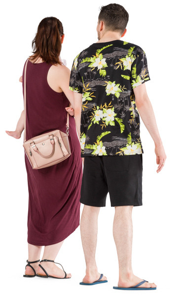 Standing young parents image