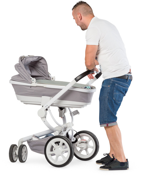 Father with a stroller image