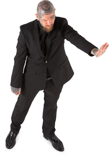 Standing security guard image