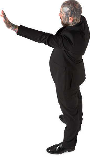Standing security guard image