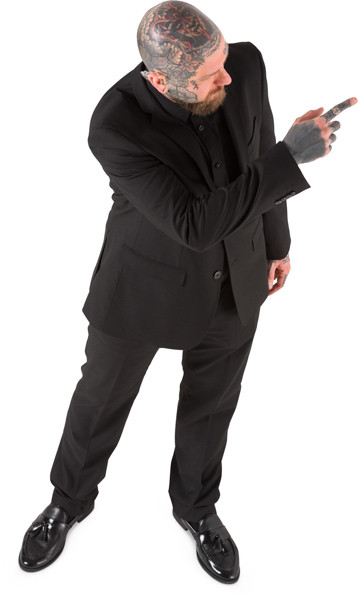 Standing security guard image