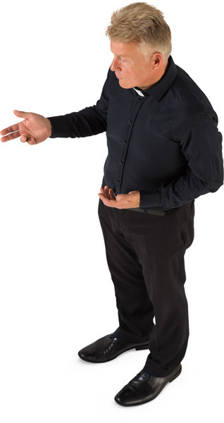 Standing priest image