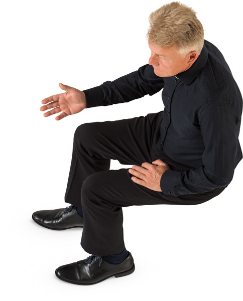 Sitting priest image