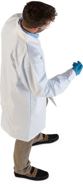 Standing scientist image