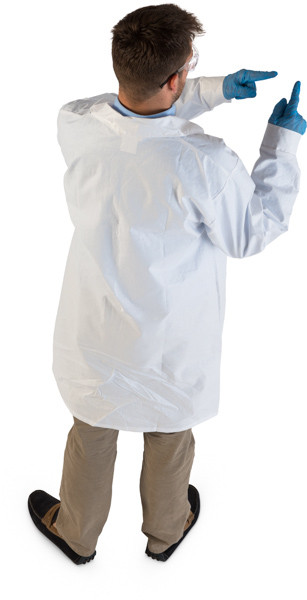 Standing scientist image