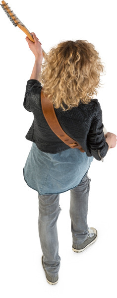 Walking guitarist image