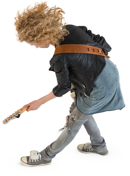 Playing guitarist image
