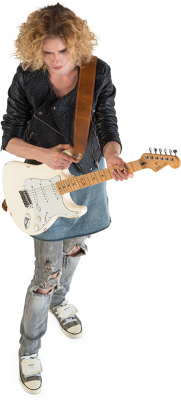 Standing guitarist image