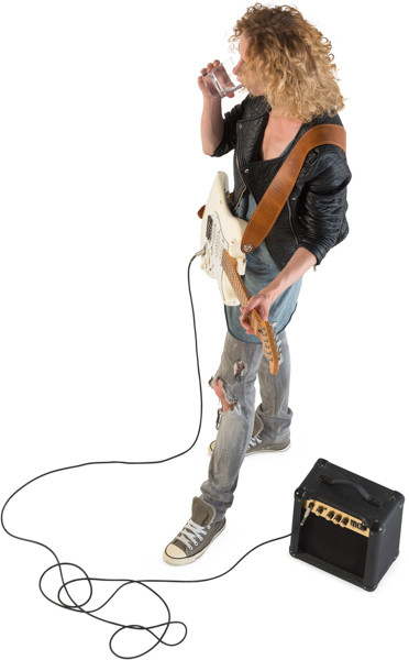 Standing guitarist image