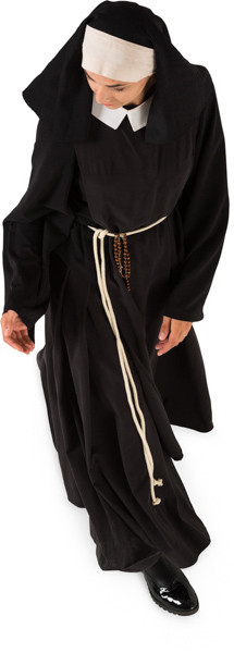 Walking nun image