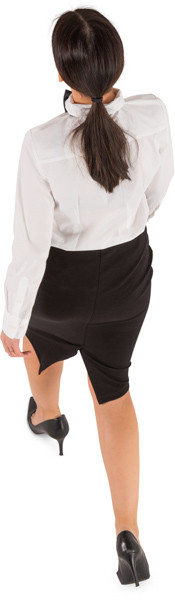 Walking waitress image