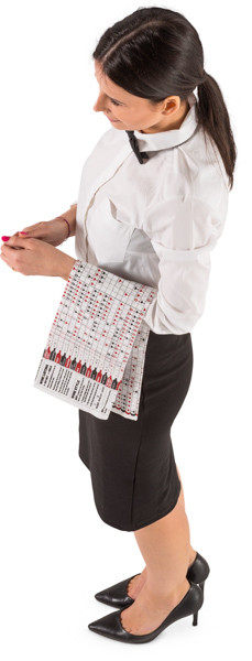 Standing waitress image