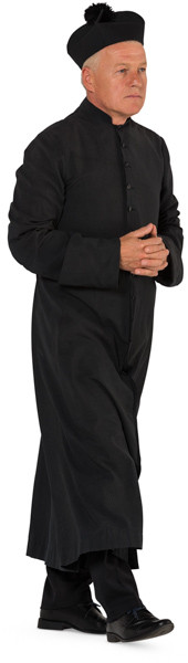 Walking priest image