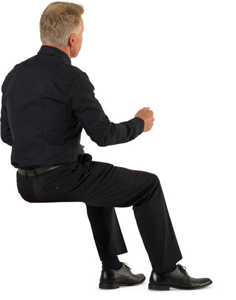 Sitting priest image