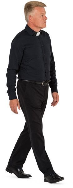 Walking priest image