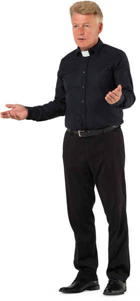 Standing priest image