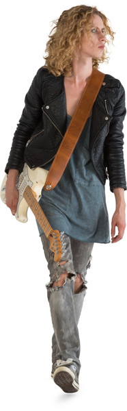 Walking guitarist image