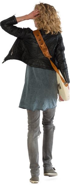 Walking guitarist image