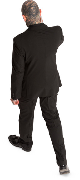 Walking security guard image