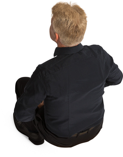 Sitting priest image