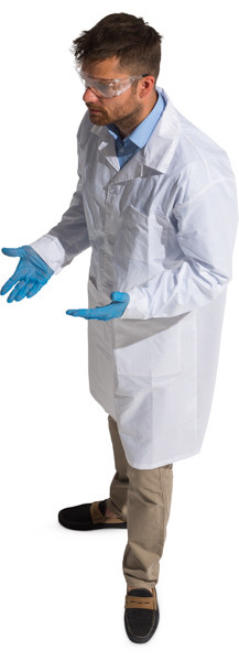 Standing scientist image