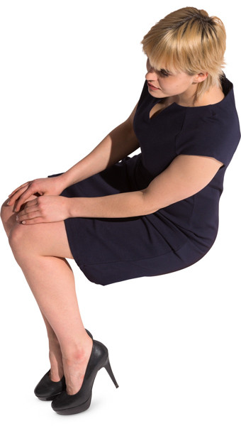 Sitting hostess image