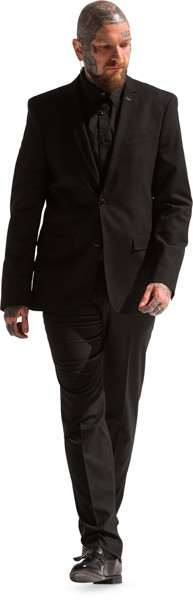 Walking security guard image