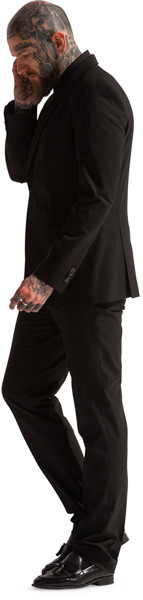 Walking security guard image