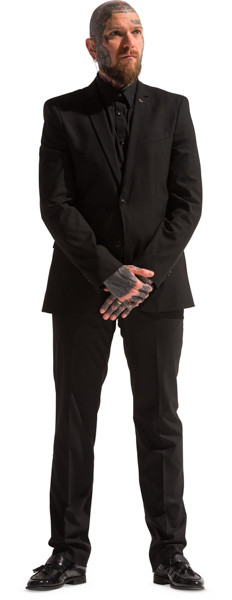Standing security guard image