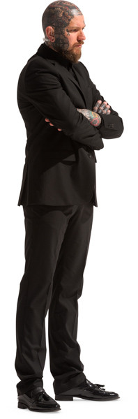 Standing security guard image