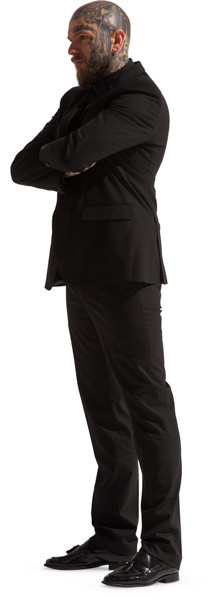 Standing security guard image