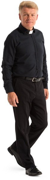 Walking priest image