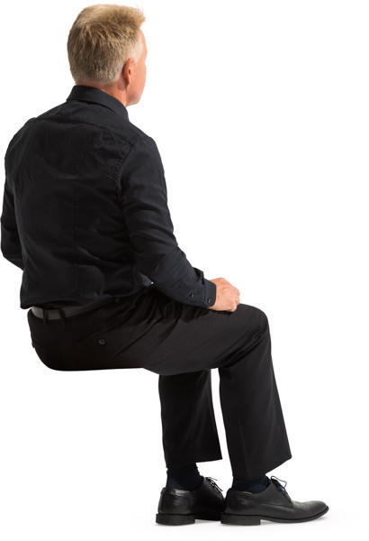 Sitting priest image