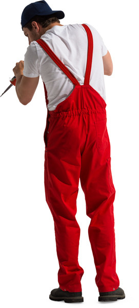 Standing painter with caulking gun image