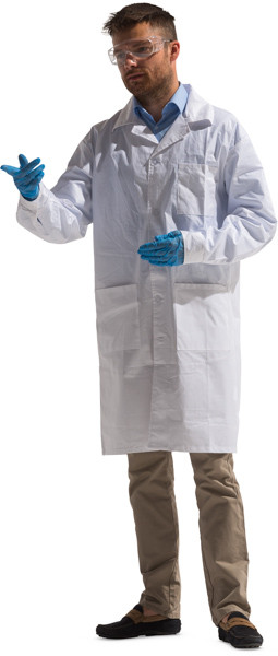 Standing scientist image