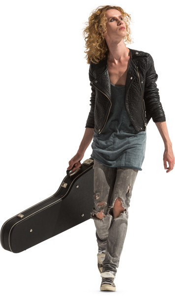 Walking guitarist image